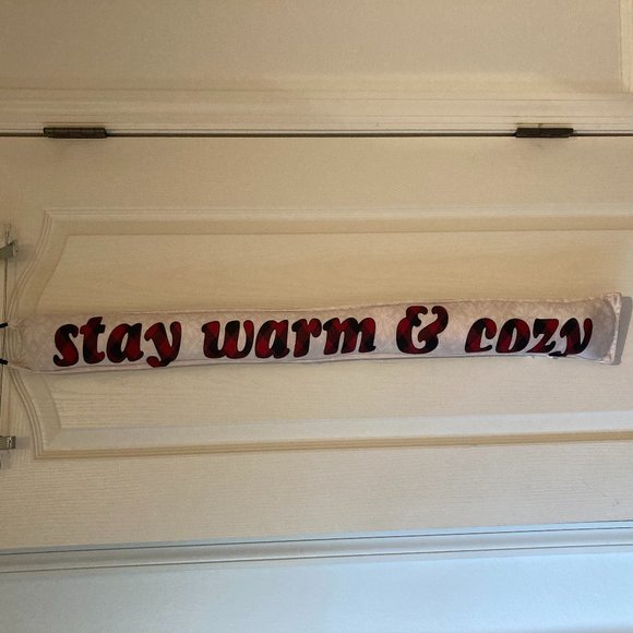 Draft Blocker "Stay Warm & Cozy"- NWOT - Picture 1 of 5